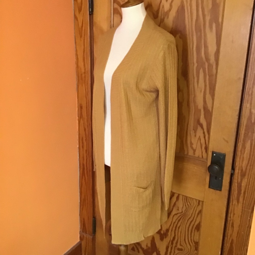 Ambiance apparel gold oversized sweater coat - Picture 6 of 8